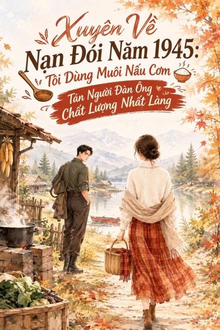 Xuyên Về Nạn Đói Năm 1945: Tôi Dùng Muôi Nấu Cơm Tán Đổ Người Đàn Ông Chất Lượng Nhất Làng